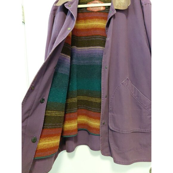 Woolrich Womens Navajo Field Coat Barn Wool Work Chore Ranch Rare XL Vintage - Picture 10 of 15